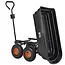 GEKO Kantelbare tuintrolley 75 liter met luchtbanden en zwenkbare vooras voor soepel tuintransport