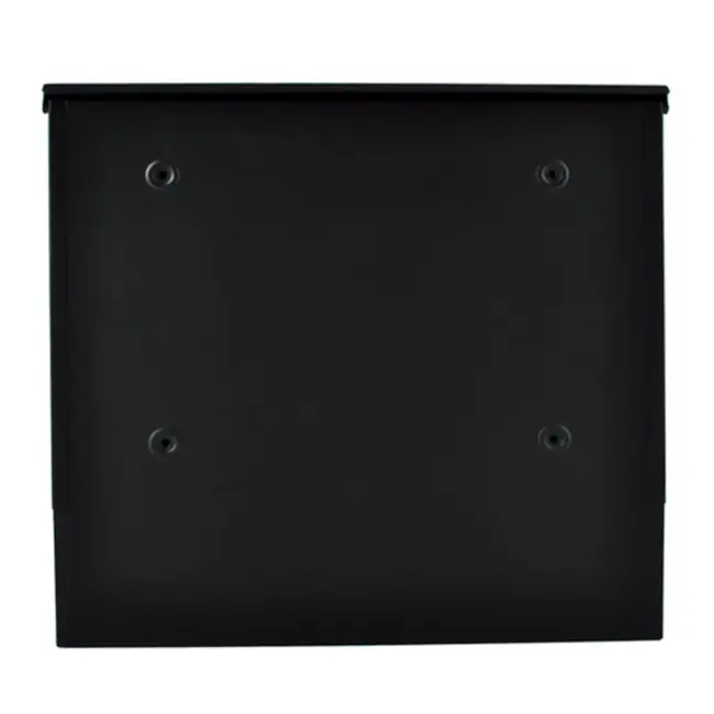 Malatec Ruime antraciet brievenbus van metaal met A4 inworp, beschermklep en handig krantenvak