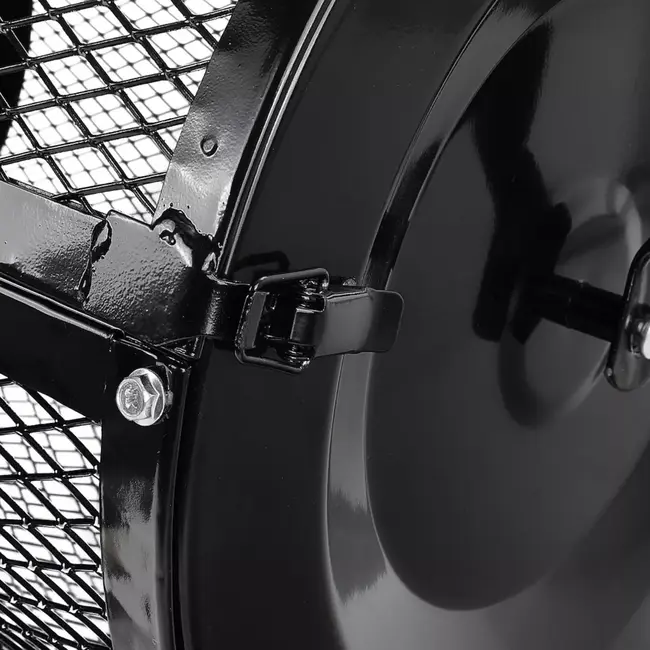 GEKO Compoststrooier 76 liter met stalen trommel, brede werkbreedte en ergonomisch handvat voor tuinonderhoud