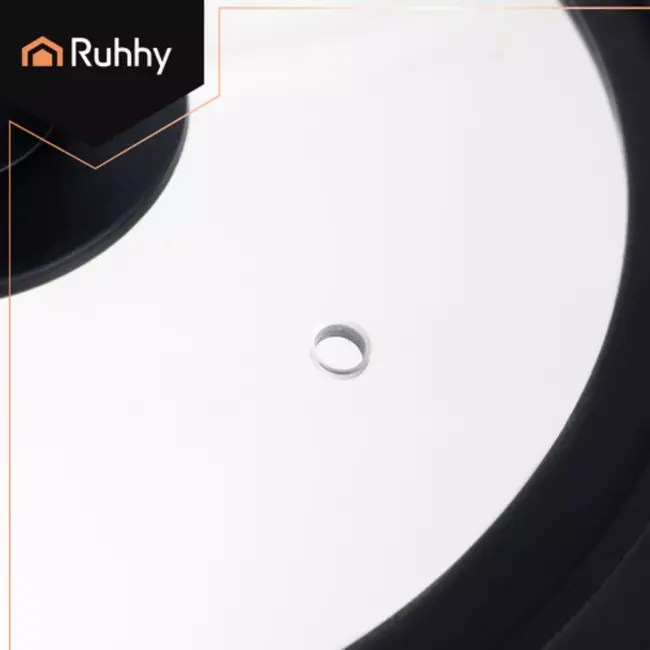 Ruhhy 3-in-1 glazen deksel met siliconen rand voor pannen van 24 26 28 cm en stoomventiel