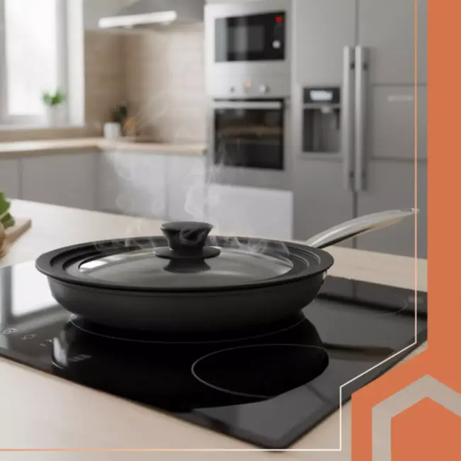 Ruhhy 3-in-1 glazen deksel met siliconen rand geschikt voor pannen van 28 30 32 cm