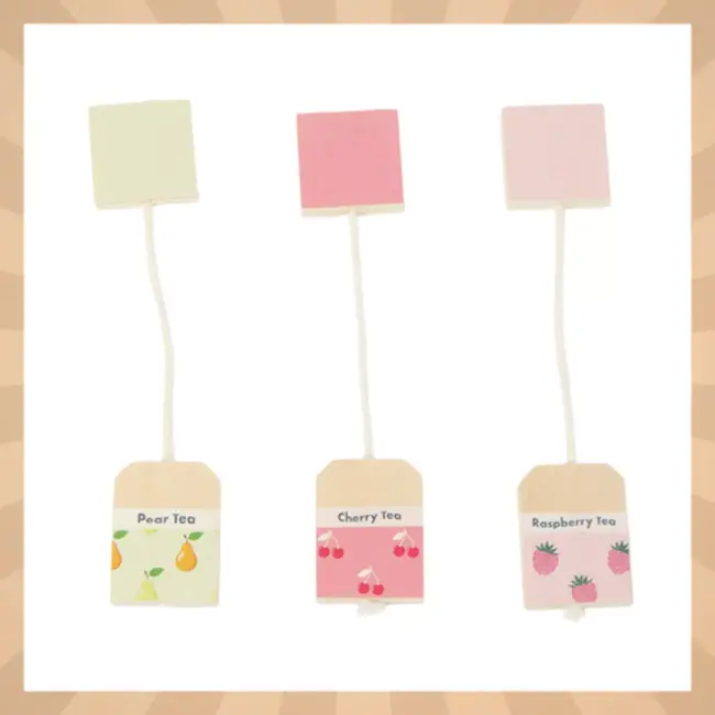 Kruzzel Complete 16-delige houten theeset met kopjes, lepels, theezakjes en dienblad voor rollenspel