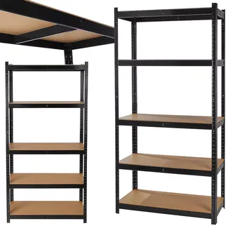 GEKO Stalen opbergrek 180×40×90 cm met 265 kg draagvermogen