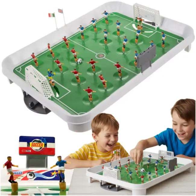Ruhhy Groot XXL spring tafelvoetbalspel met 22 spelers voor dynamische en spannende wedstrijden