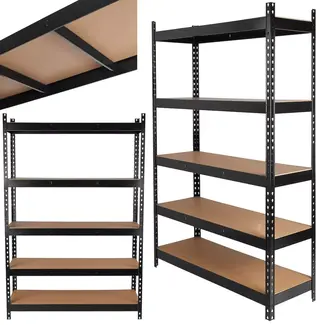 GEKO Stalen opbergrek 180×40×120 cm met 280 kg draagvermogen