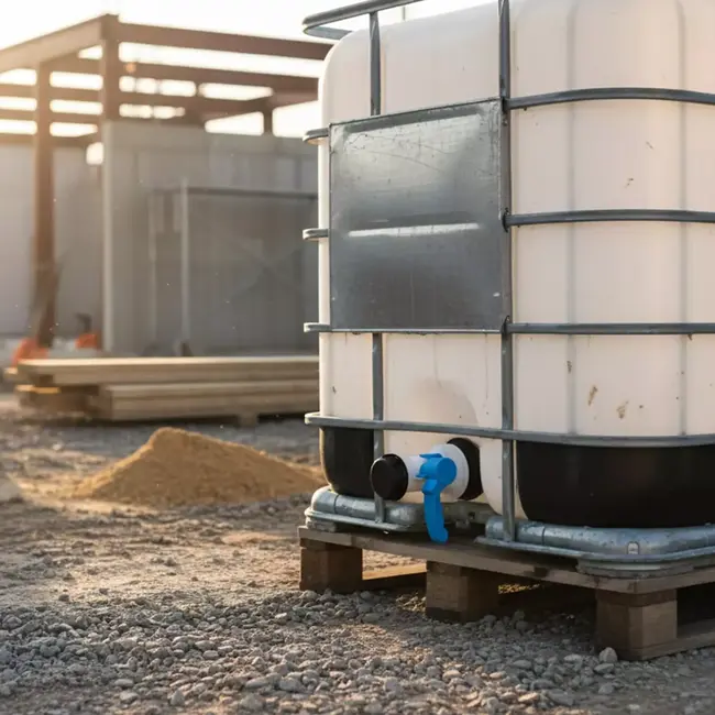 GEKO IBC vlinderkraan S60x6 met binnen- en buitendraad