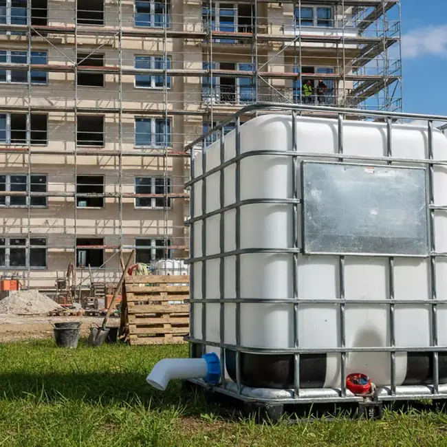 GEKO IBC verlenguitloop met S60x6 schroefdraad en 45 graden bocht voor veilig aftappen