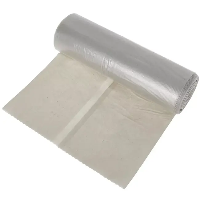 GEKO Sterke HDPE afvalzakken 380 liter transparant voor piepschuim en licht volumineus afval