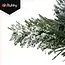Ruhhy Kunstkerstboom 180 cm of 123 cm met sneeuwaccent en houten stam