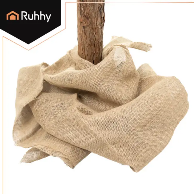 Ruhhy Kunstkerstboom 180 cm of 123 cm met sneeuwaccent en houten stam