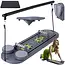 Trizand Pilatesboard 97 x 35 cm met handgrepen, buikrollers en weerstandstraining voor thuis
