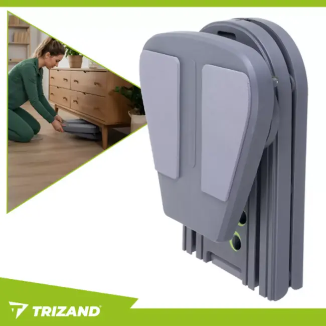 Trizand Pilatesboard 97 x 35 cm met handgrepen, buikrollers en weerstandstraining voor thuis