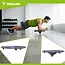 Trizand Pilatesboard 97 x 35 cm met handgrepen, buikrollers en weerstandstraining voor thuis