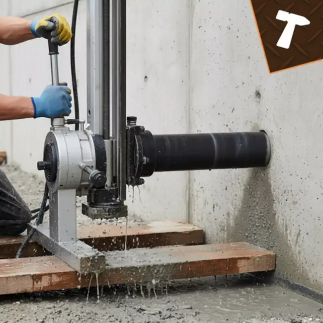 Bigstren Diamantkernboor 112 x 460 mm met 9 segmenten voor hard materiaal