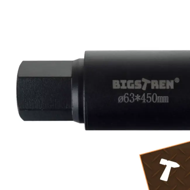 Bigstren Diamantkernboor 63 x 450 mm met 6 segmenten voor hard materiaal