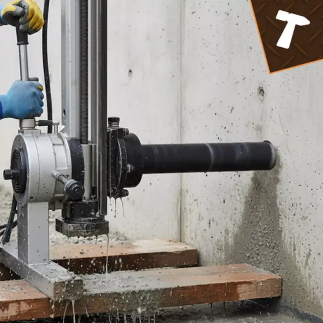 Bigstren Diamantkernboor 63 x 450 mm met 6 segmenten voor hard materiaal