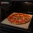 Ruhhy Cordieriet pizzasteen 38 x 36 cm met bamboe schep voor pizza
