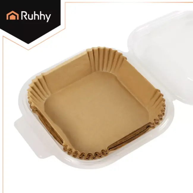 Ruhhy Airfryer papieren inserts 100 stuks 16 x 16 cm