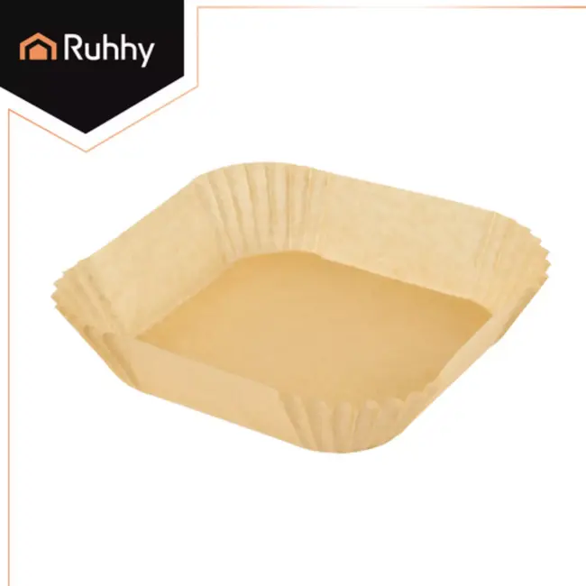 Ruhhy Airfryer papieren inserts 100 stuks 16 x 16 cm