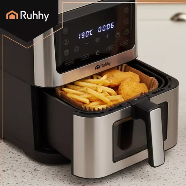 Ruhhy Airfryer papieren inserts 100 stuks 16 x 16 cm