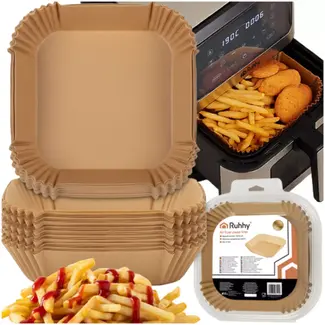 Ruhhy Airfryer papieren inserts 100 stuks 16 x 16 cm