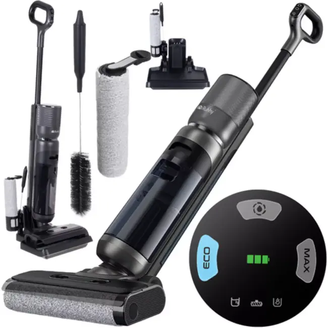 Ruhhy Draadloze 2-in-1 was-stofzuiger 200W met 16 kPa kracht en zelfreinigingsfunctie