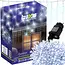 Izoxis Buiten kerstverlichting 500 LED koud wit 22,5 m met 8 standen voor gevel en tuin