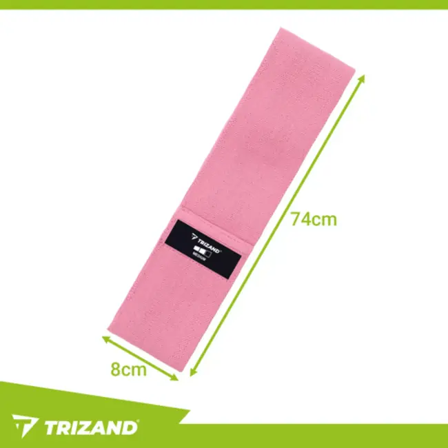 Trizand set van 5 weerstandsbanden 5–35 kg met anti-slip en trainingsplan
