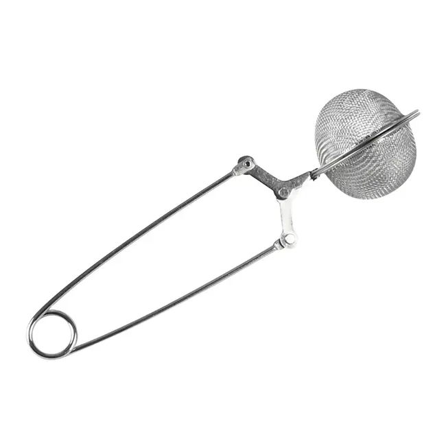 Benson Fijnmazige RVS theezeef klem met handig knijperontwerp voor alle soorten losse thee