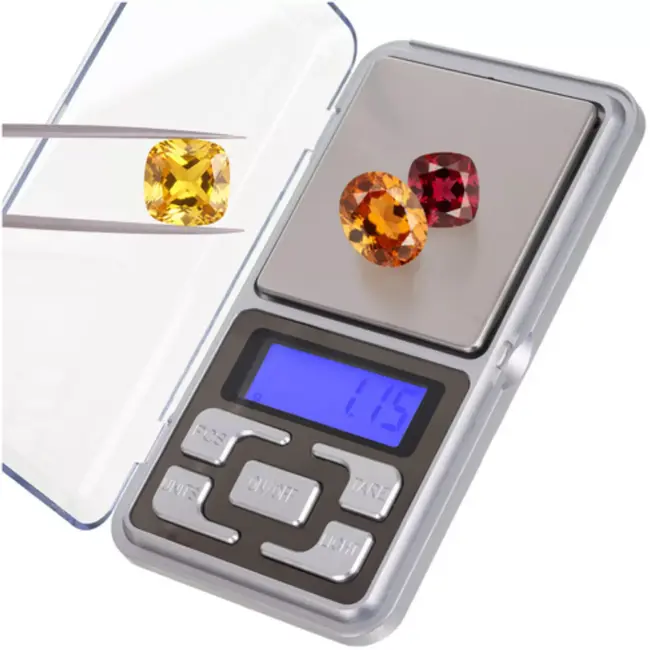 Ruhhy Compacte zakweegschaal 200 g met 0,01 g nauwkeurigheid, tarra, telmodus en verlicht display