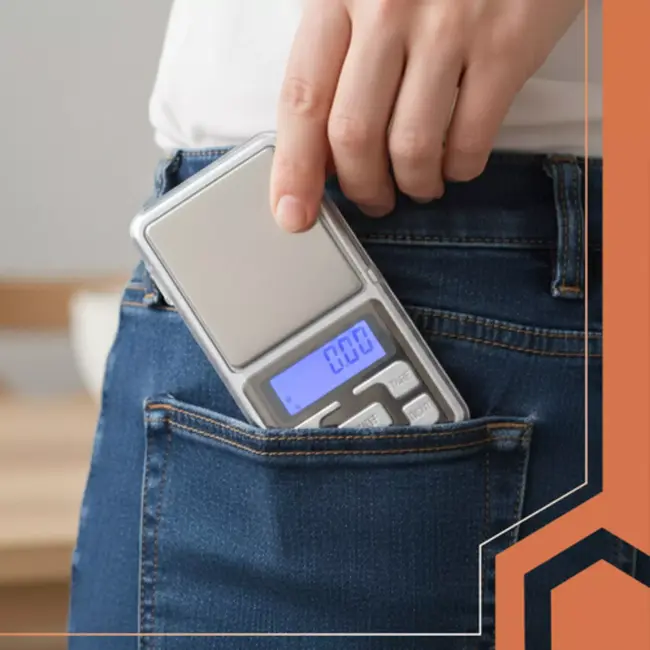 Ruhhy Compacte zakweegschaal 200 g met 0,01 g nauwkeurigheid, tarra, telmodus en verlicht display