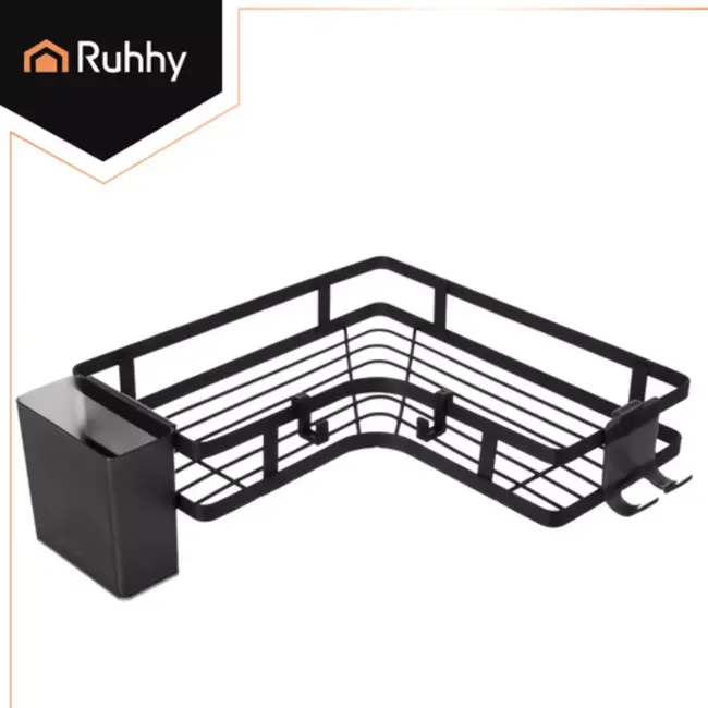 Ruhhy Hoekplankenset van 2 stuks voor extra badkameropbergruimte