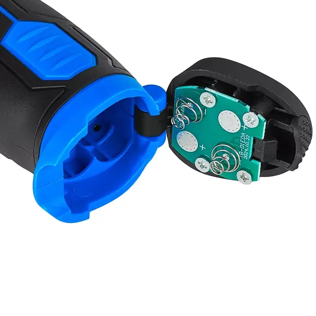 GEKO Batterijgevoede kitspuit 6 volt met ledlicht en constante doseersnelheid voor strak kitwerk