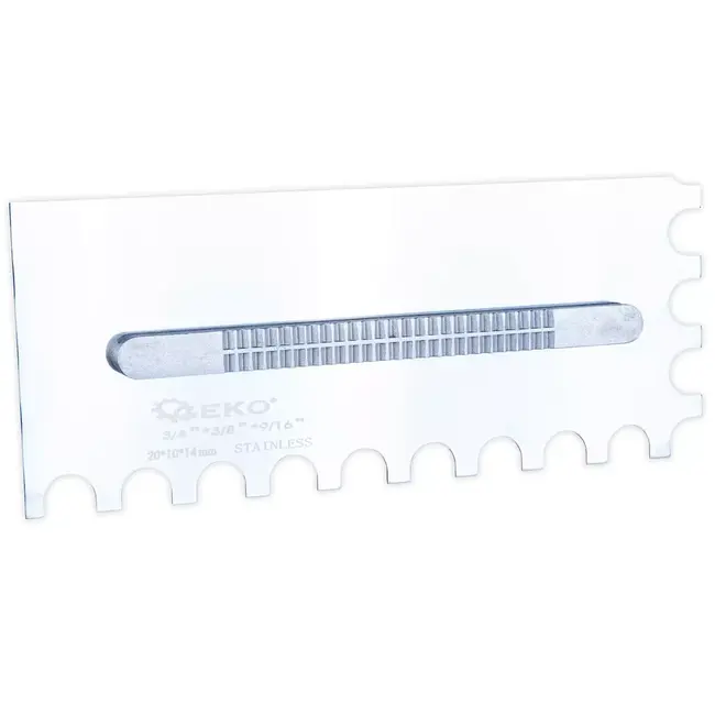 GEKO Complete lijmkamset 280 x 115 mm met snelwisselhandgreep en zes roestvaststalen kammen