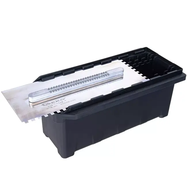 GEKO Complete lijmkamset 280 x 115 mm met snelwisselhandgreep en zes roestvaststalen kammen