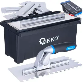 GEKO Complete lijmkamset 280 x 115 mm met snelwisselhandgreep en zes roestvaststalen kammen