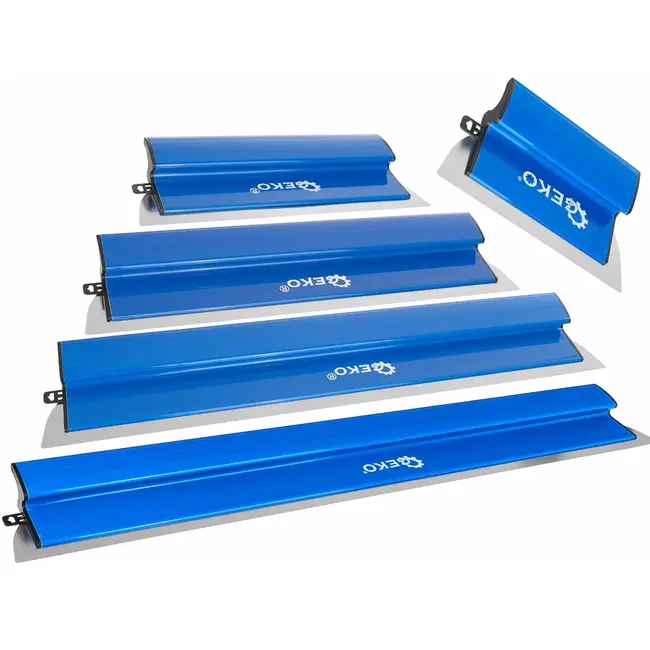 GEKO Complete 9 delige afwerkmessenset met afwerkroller, telescoopsteel, verstelbare adapter en duurzame transportkoffer