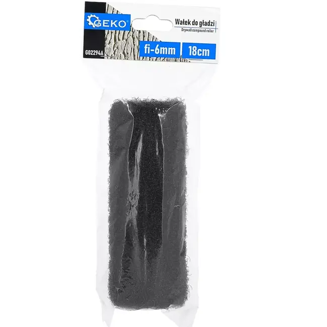 GEKO Professionele afwerkroller 18 × 7 cm met 6 mm montagegat voor streeploze finish