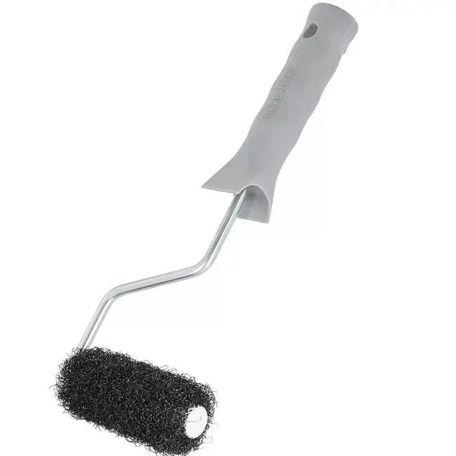 GEKO Compacte afwerkroller 8 × 4 cm met 6 mm handvat en extra roller voor precisiewerk