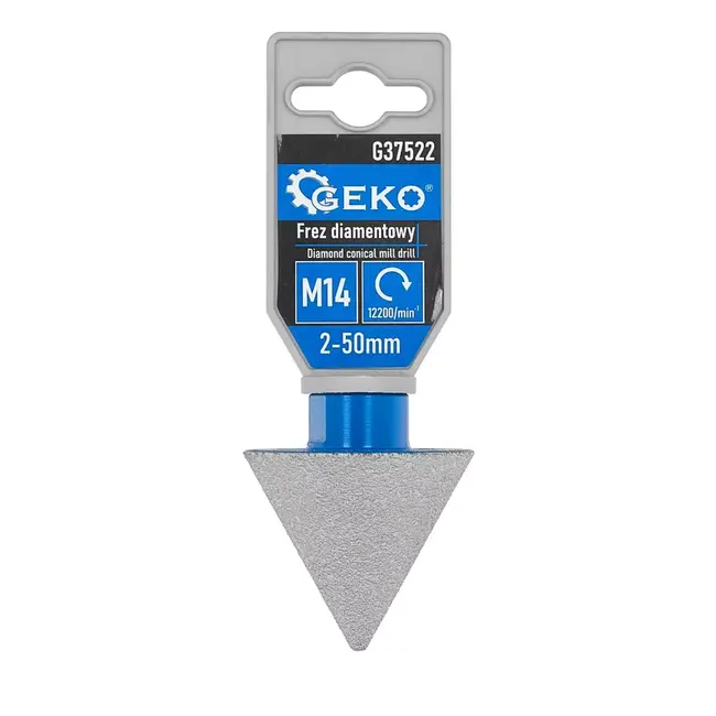 GEKO M14 diamant conische frees 2–50 mm voor harde materialen