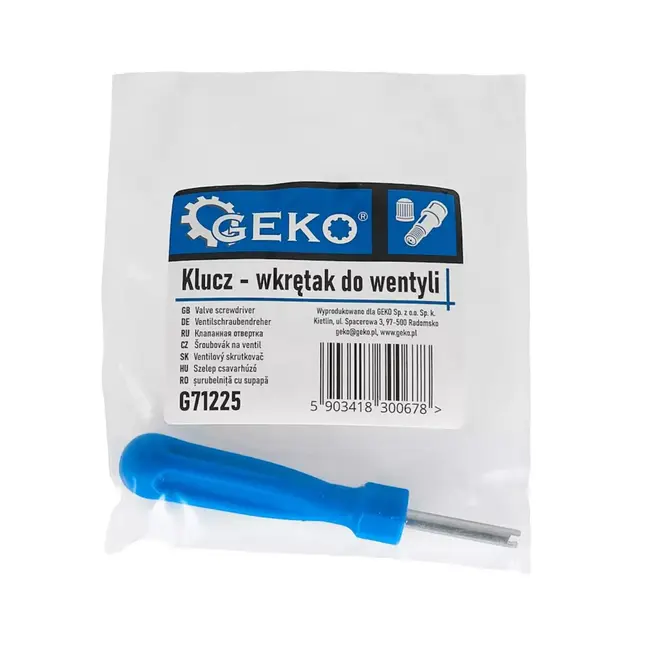 GEKO Ventielschroevendraaier voor Schrader en Presta ventielkernen