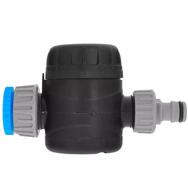 GEKO Mechanische Sky-Line watertimer 0–120 min met 1" aansluiting en 3/4" reducer