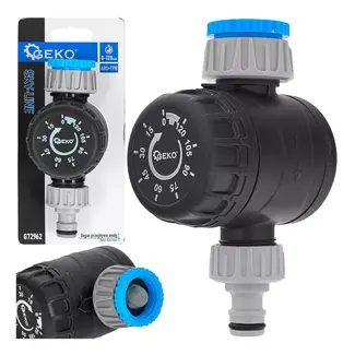 GEKO Mechanische Sky-Line watertimer 0–120 min met 1" aansluiting en 3/4" reducer
