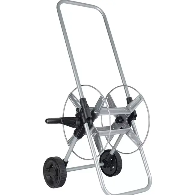 GEKO Sky-Line metalen tuinslangwagen voor 1/2" slangen tot 60 m met wielen en slinger
