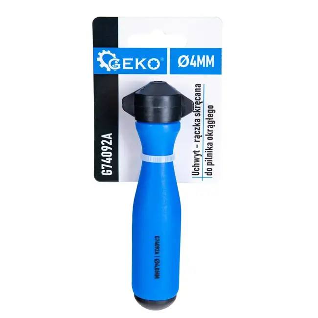 GEKO Ergonomisch vijlhandvat 4 mm met schroefklem voor kettingzaag slijpen