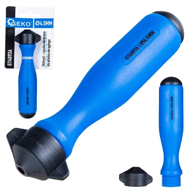 GEKO Ergonomisch 4,5 mm vijlhandvat met schroefklem voor kettingzaag slijpen