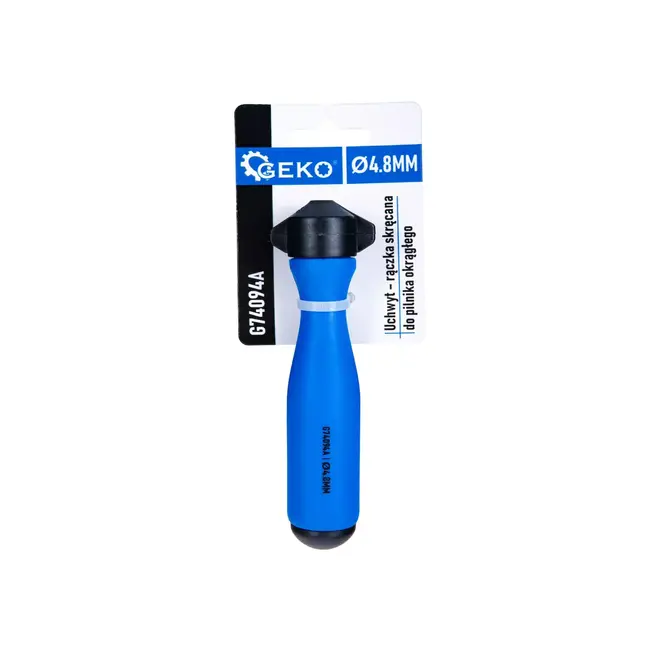 GEKO Ergonomisch 4,8 mm vijlhandvat met schroefklem voor precies kettingzaag slijpen