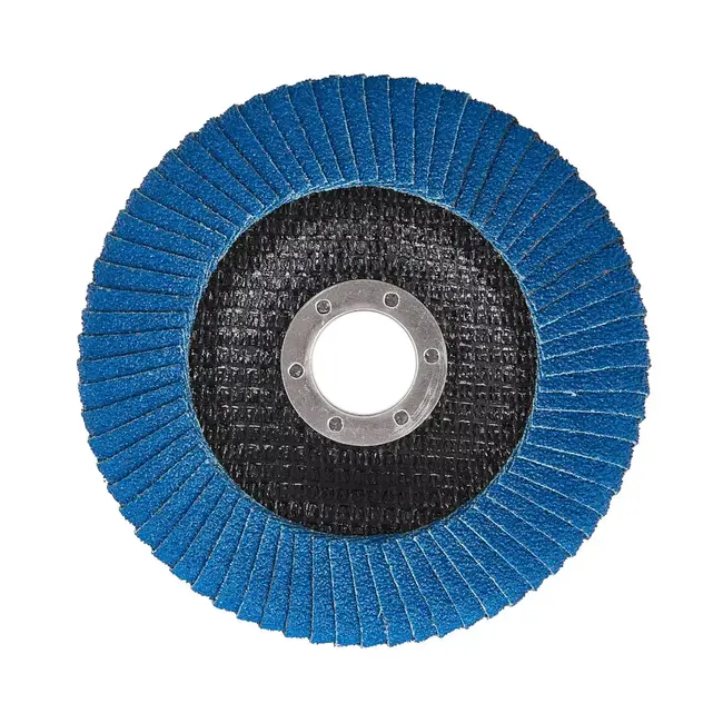 GEKO Professionele zirkonium lamellenschijf 125 mm P60 voor lasnaden en afwerking - 5 stuks