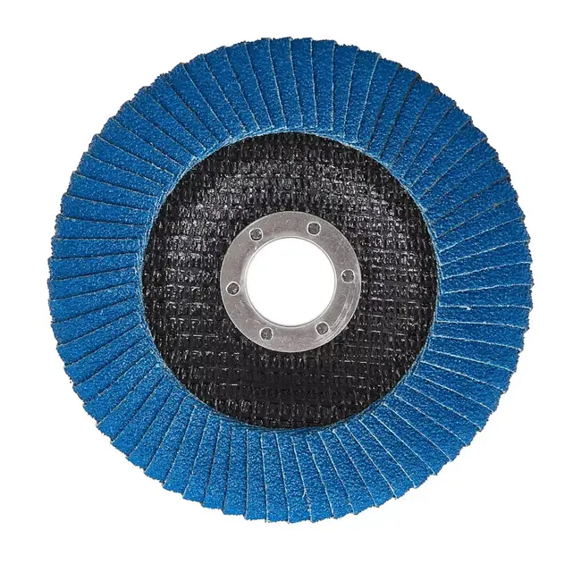 GEKO Professionele zirkonium lamellenschijf 125 mm P80 voor fijne las- en randafwerking - 5 stuks