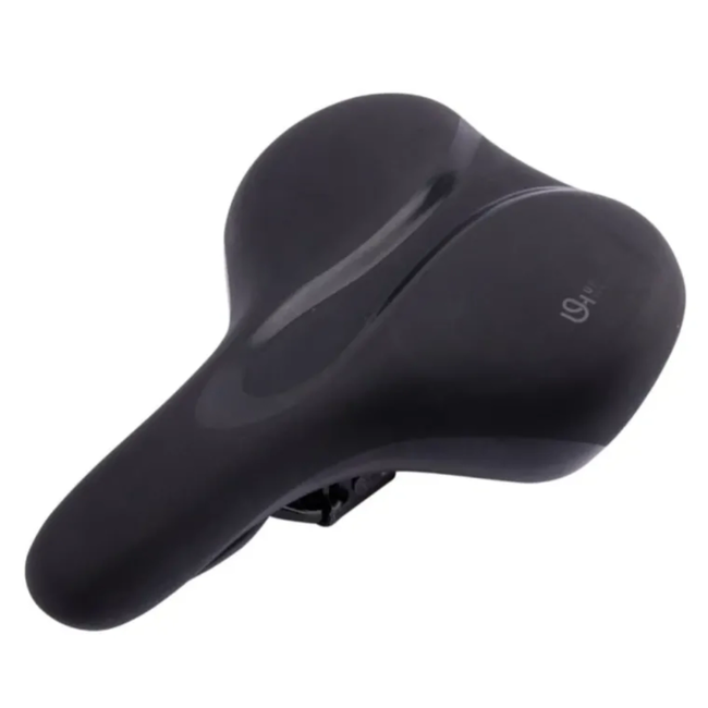 Selle Comfortabel unisex stadszadel zwart met zachte vulling